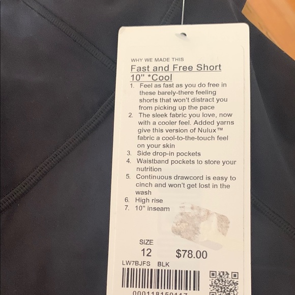 Lululemon Athletica Black Performance Bike Shorts - Picture 3 of 4